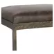 Bose Cocoa Brown Leather Upholstered Counter Height Stool
