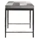 Achen Sparrow Gray Leather Upholstered 28" Accent Bench