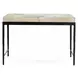 Achen Dusty Cream Leather Upholstered 28" Accent Bench