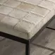 Achen Dusty Cream Leather Upholstered 28" Accent Bench
