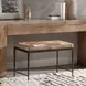 Achen Canyon Sand Leather Upholstered 28" Accent Bench