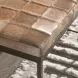 Achen Canyon Sand Leather Upholstered 28" Accent Bench