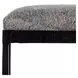 Bose Sparrow Gray Leather Upholstered Counter Height Stool