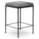Bose Sparrow Gray Leather Upholstered Counter Height Stool
