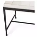 Achen Dusty Cream Leather Upholstered 60" Accent Bench