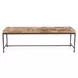 Achen Canyon Sand Leather Upholstered 60" Accent Bench