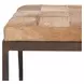 Achen Canyon Sand Leather Upholstered 60" Accent Bench