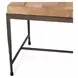 Achen Canyon Sand Leather Upholstered 60" Accent Bench