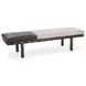 Brooklyn Coco Latte and Beige Leather Upholstered 70" Accent Bench