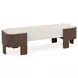 Janya Oat Cream Upholstered 60" Accent Bench