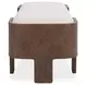Janya Oat Cream Upholstered 60" Accent Bench