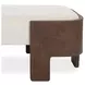 Janya Oat Cream Upholstered 60" Accent Bench