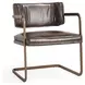Fonda Truffle Brown Leather Upholstered Dining Chair