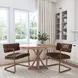 Fonda Truffle Brown Leather Upholstered Dining Chair