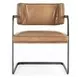 Fonda Adobe Tan Leather Upholstered Dining Chair