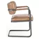 Fonda Adobe Tan Leather Upholstered Dining Chair