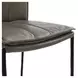 Mayer Pewter Gray Leather Upholstered Bar Stool