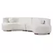 Octavia Ivory 2 Piece Modular Sectional with Pillows