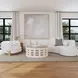 Octavia Ivory 2 Piece Modular Sectional with Pillows
