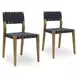 Orlando Mossed Brown Upholstered Dining Chair Set of 2