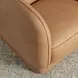 Rinner Tan Leather Upholstered Accent Chair