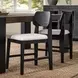 Deaven Black Upholstered Dining Chair Set of 2