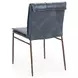 Mayer Ocean Blue Leather Upholstered Dining Chair Set of 2