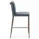 Mayer Ocean Blue Leather Upholstered Counter Height Stool