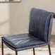 Mayer Ocean Blue Leather Upholstered Counter Height Stool