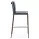 Mayer Ocean Blue Leather Upholstered Bar Stool