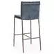 Mayer Ocean Blue Leather Upholstered Bar Stool