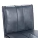 Mayer Ocean Blue Leather Upholstered Bar Stool