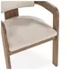 Labelle Tan Oak Upholstered Dining Chair