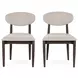 Tiber Toasted Brown Upholstered Dining Chair Set of 2