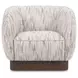 Rinner Cocoa Cream Upholstered Accent Chair