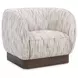 Rinner Cocoa Cream Upholstered Accent Chair