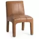 Liliana Tan Leather Upholstered Dining Chair