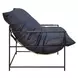 Palermo Indigo Leather Upholstered Accent Chair