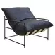 Palermo Indigo Leather Upholstered Accent Chair