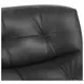 Gabriel Black Leather Upholstered Accent Chair