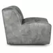 Gabriel Storm Gray Leather Upholstered Accent Chair