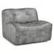 Gabriel Storm Gray Leather Upholstered Accent Chair