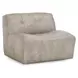 Gabriel Overcast Gray Leather Upholstered Accent Chair