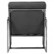 Topanga Graphic Charcoal Leather Upholstered Accent Chair