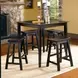 Saddleback Black 29" Pub Height Stool Set of 2