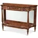 TA Originals Ramsey Mahogany and Gold Rectangular The Fine Mirror Back Console Table