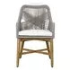 Marley White Upholstered Outdoor Dining Chair