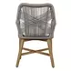 Marley White Upholstered Outdoor Dining Chair