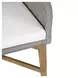Marley White Upholstered Outdoor Dining Chair