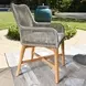 Marley White Upholstered Outdoor Dining Chair